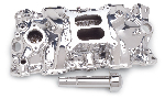 Edelbrock Performer Intake Manifold - Chevy Small Block, Endurashine