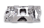 Edelbrock Victor Jr. Intake Manifold - Chevy Small Block, Endurashine