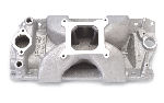 Edelbrock Victor E Intake Manifold - Chevy Small Block, Satin