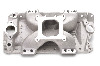 Edelbrock Victor E Intake Manifold - Chevy Small Block, Satin