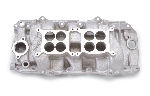 Edelbrock C-66-O Dual Quad Intake Manifold - Chevy Big Block, Polished