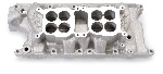 Edelbrock F-28 Dual Quad Intake Manifold - Ford 289-302 Small Block, Satin