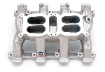 Edelbrock RPM Air-Gap Dual Quad Intake Manifold - Chevy LS1, Satin (Intake Only)