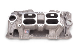 Edelbrock RPM Air-Gap Dual Quad Intake Manifold - Chevy Small Block, Satin