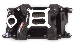 Edelbrock RPM Air-Gap Nascar Edition Intake Manifold - Chrysler Small Block, Black Powder-Coat